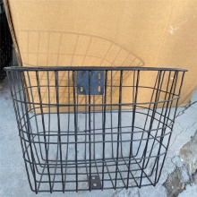 自行车网篮寸单车车筐金属前车篮子挂篮折叠车蓝