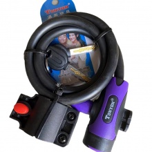 山地车车锁 锁具圈锁密码锁 自行车车锁锁具 钢丝锁