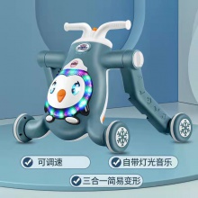 新款儿童学步车手推车助步车滑行车宝宝三合一儿童车音乐学步推车