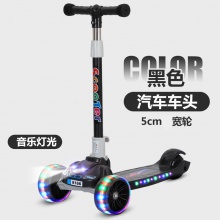 新款儿童滑板车灯光音乐宝宝滑行车快速折叠河北童车河北滑板车