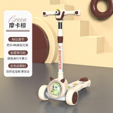 新款儿童滑板车投影灯光宝宝滑行车2-15岁灯光音乐可折叠脚踏车