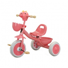 新款儿童三轮车脚踏车玩具带灯光音乐加大轮子2-4岁卡通款