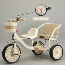 儿童双人三轮车脚踏推车幼儿园1-3岁多种功能手推车童车卡通三