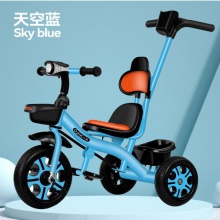 儿童三轮车1-3-2-6岁大号宝宝手推脚踏车儿童车小孩玩具灯光音乐