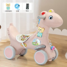摇摇马儿童木马二合一摇马玩具车婴儿摇摇车可拆卸滑行宝宝安抚椅