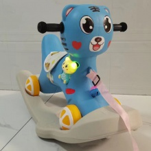 木马儿童摇摇马二合一可拆卸两用滑行车摇椅塑料玩具车带音乐灯光