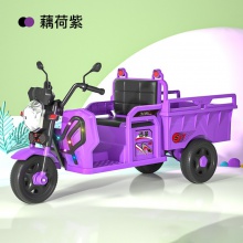 儿童电动三轮车小孩玩具遥控车可坐可骑灯光遥控音乐带斗三轮车