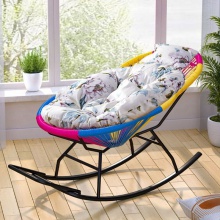 摇摇椅户外庭院逍遥椅简约摇摇躺椅大号彩虹摇椅家用客厅休闲