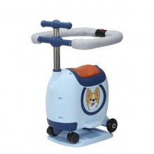 储物箱滑行车电动车前置储物式儿童座椅电瓶车带护栏宝宝座椅