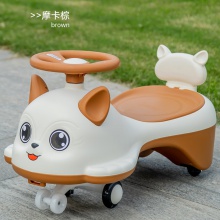 儿童扭扭车防侧翻摇摆车1一3岁男女宝宝静音闪光轮卡通创意扭扭车