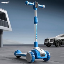 滑板车儿童2-6-12岁宝宝小中大童免安装可折叠调节灯光音乐加