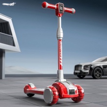 滑板车儿童2-6-12岁宝宝小中大童免安装可折叠调节灯光音乐加