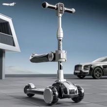 滑板车儿童2-6-12岁宝宝小中大童免安装可折叠调节灯光音乐加