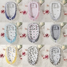 折叠可拆洗便携式防压婴儿床中床仿生全脱卸婴儿枕旅行婴儿床