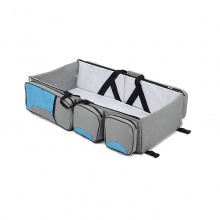 多种功能大容量可折叠式婴儿床包便携式母婴包妈咪包外出手提旅行床