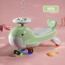 儿童1-3岁男女宝宝滑行车摇摆车 扭扭车平衡车四轮车带灯光音乐