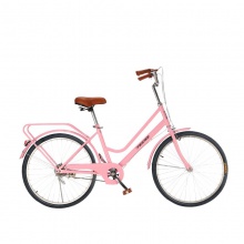 自行车女款成人轻便代步通勤女士24寸/26寸实心胎大学生淑女单车