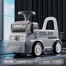 儿童挖掘机滑行工程车可坐人可挖土1-3宝宝滑行车溜溜车工程滑行车