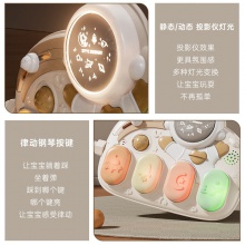 婴儿毯脚踏钢琴多种功能健身架宝宝脚踩音乐玩具四合一学步车手推车