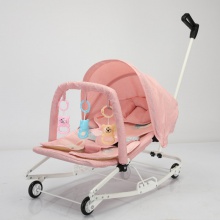哄娃神器婴幼儿摇摇椅0-3新生儿安抚椅宝宝摇篮床可折叠可推躺椅