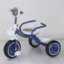 儿童三轮车带后斗护栏1-3岁男女孩脚踏车带音乐灯光自行车童车