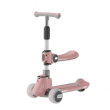 滑板车儿童三合一滑板车宝宝滑行车可坐可滑一键折叠2-12岁溜溜车