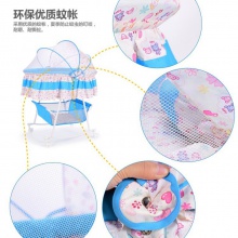 婴儿摇篮床小摇床新生儿床摇摇床带蚊帐多功能安抚bb床带滚轮睡篮