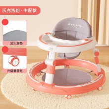 新款婴儿学步车防O型腿防侧翻宝宝学行车可调高低一键折叠学步车