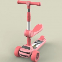 儿童滑板车1-3-6-8岁男女小孩可坐三合一可骑宝宝滑行车溜溜车