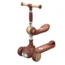 儿童滑板车1-6岁男女孩三合一可坐可骑可折叠滑滑玩具车