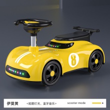 儿童滑行车静音轮助步车1-3岁小汽车儿童滑行玩具车蓝牙音乐溜溜