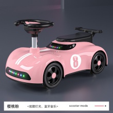 儿童滑行车静音轮助步车1-3岁小汽车儿童滑行玩具车蓝牙音乐溜溜