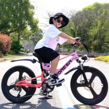 儿童自行车男女孩7-8-9-15岁中大童双减震碟刹变速山地自行车