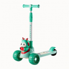 滑板车闪光轮1-8岁折叠玩具单脚骑行可坐男女滑行车带座滑板车