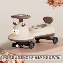 儿童扭扭车1-6岁男女宝防侧翻摇摆车带音乐灯光万向轮静音溜溜车