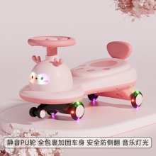 儿童扭扭车1-6岁男女宝防侧翻摇摆车带音乐灯光万向轮静音溜溜车