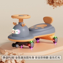 儿童扭扭车1-6岁男女宝防侧翻摇摆车带音乐灯光万向轮静音溜溜车