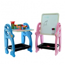 儿童画板多种功能积木桌宝宝磁性双面小黑板涂鸦可擦写字白板玩具桌