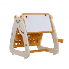 儿童书架绘本玩具置物架简易画板小桌板小黑板家用幼儿速写板涂鸦