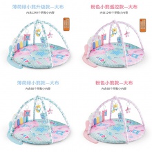 宝宝健身架脚踏琴新生儿遥控音乐玩具 婴幼儿脚踏钢琴架