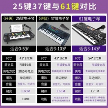 儿童益智电子琴初学者入门61键钢琴宝宝多种功能音乐神器男女孩玩具