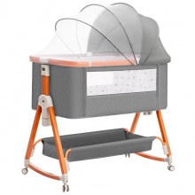 婴儿床宝宝床多种功能可移动拼接大床折叠便携式新生儿床摇篮床