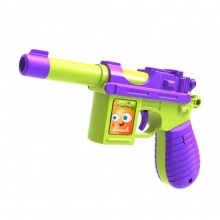 重力萝卜枪玩具灵活回弹迷你手枪道具儿童玩具枪解压玩具