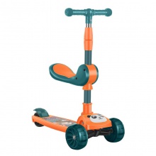 儿童滑板车小孩滑滑车可坐可骑滑三合一宝宝溜溜车2-3-6-8-12岁