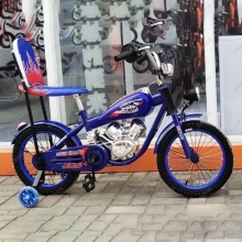 太子摩托车 儿童自行车  bike 铁轮 带灯 摩托款自行车 脚踏自行车