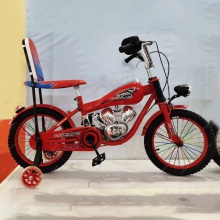 太子摩托车 儿童自行车  bike 铁轮 带灯 摩托款自行车 脚踏自行车