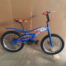 狮王 表演车 铝合金轮 一体轮自行车 加密辐条 有尾和后座和三尾