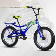 狮王 表演车 铝合金轮 一体轮自行车 加密辐条 有尾和后座和三尾