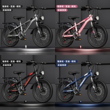 轻便儿童自行车6-12-15岁男孩小学生中大童20寸变速山地减震单车