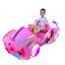 新款广场游乐跑车儿童玩具碰碰车发光亲子双人电动公园扫码遥控车